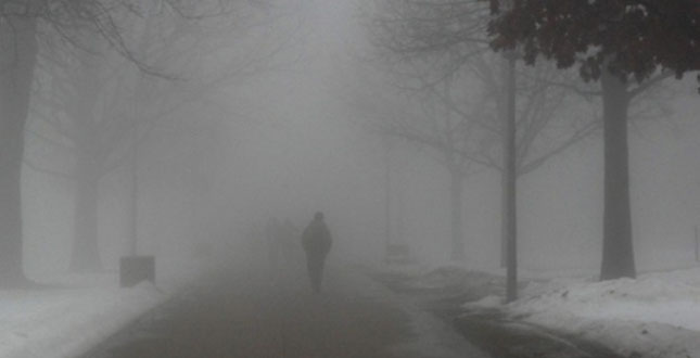 У першій половині дня у Києві туман, ожеледь, на дорогах ожеледиця